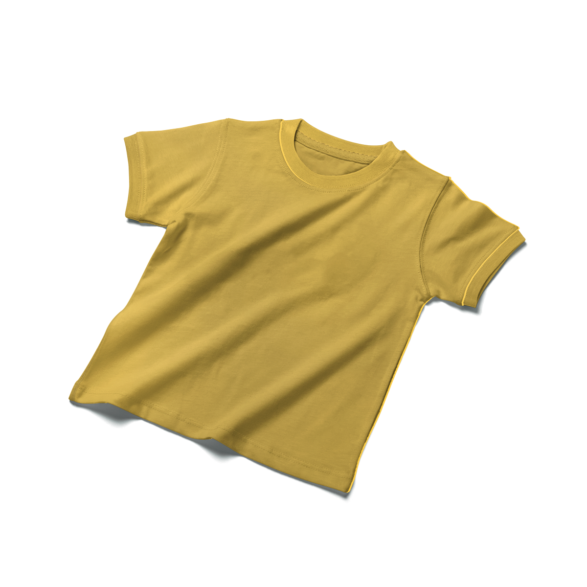 Yellow Kids Half Sleeves Unisex T-Shirt - FlyingCart.pk