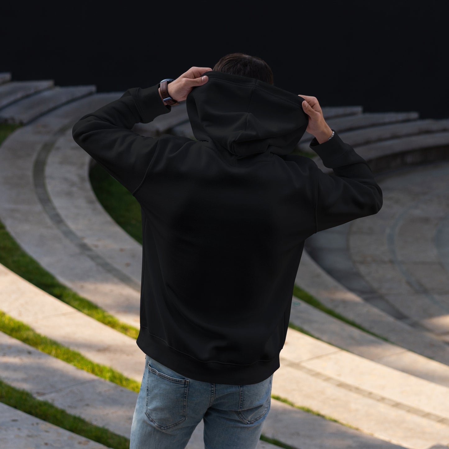 Men Pullover Hoodie Black - FlyingCart.pk