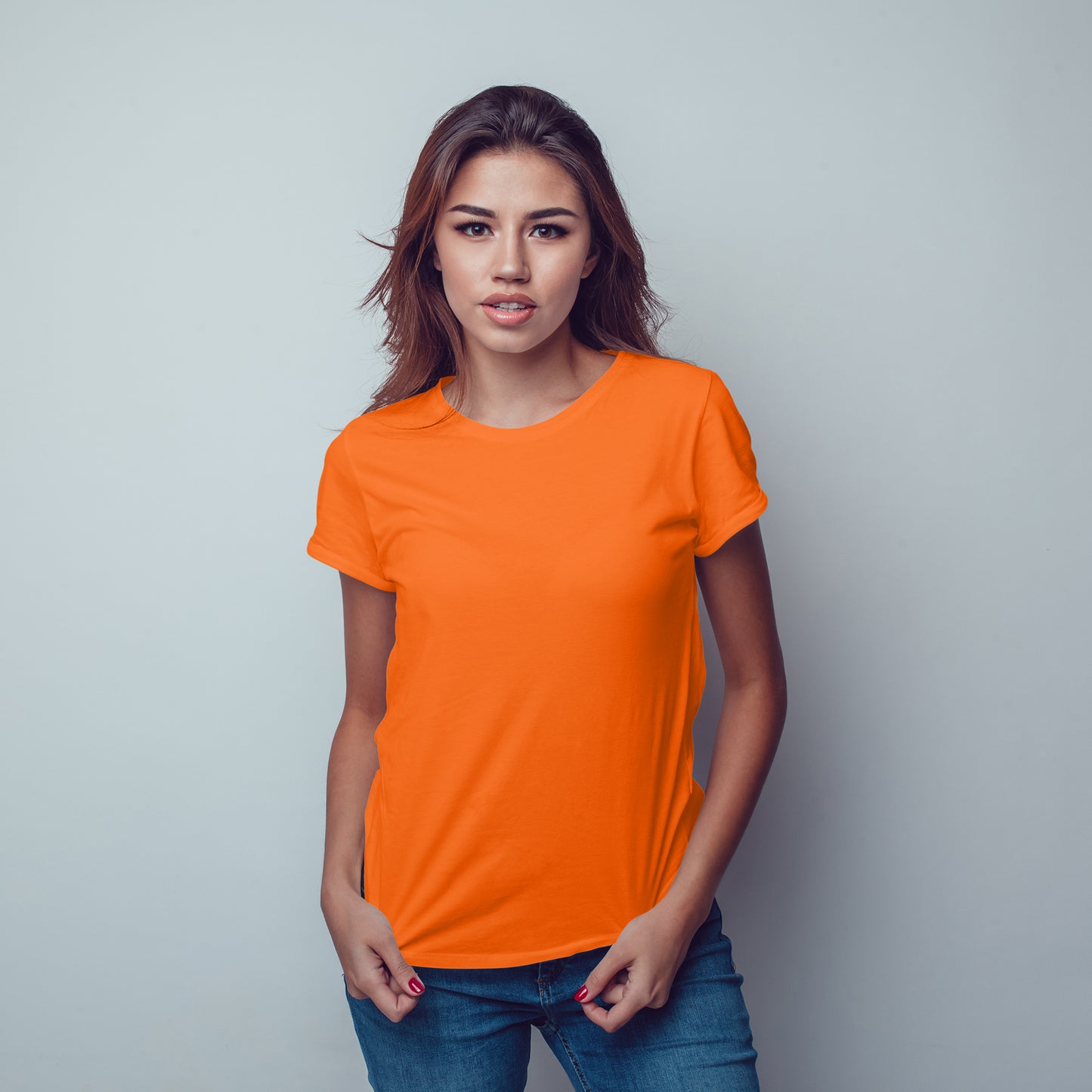 Orange T-Shirt For Women - FlyingCart.pk