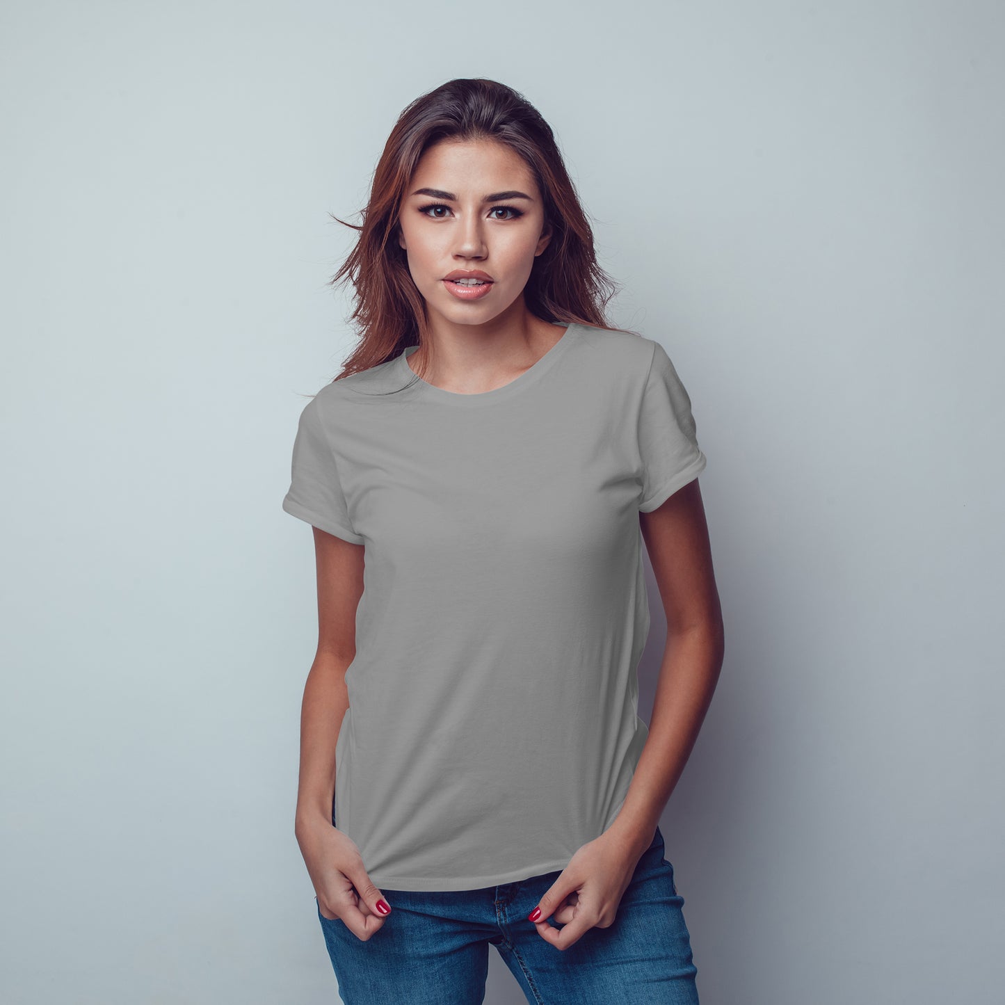 Grey T-Shirt For Women - FlyingCart.pk