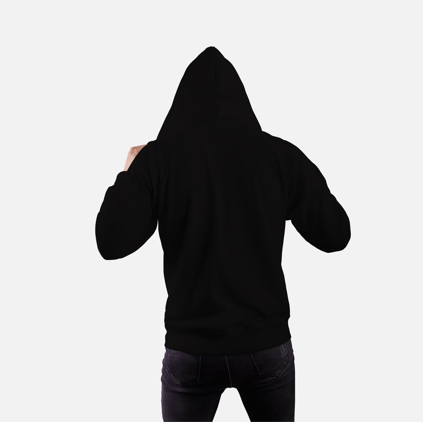 Zipper Hoodie Black- FlyingCart.pk
