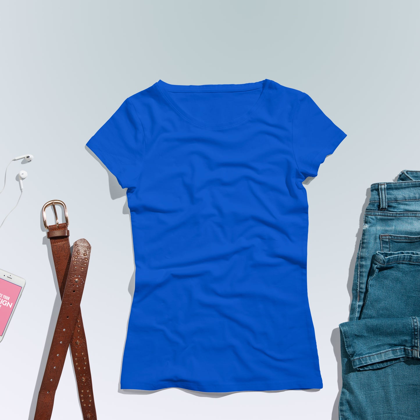 Royal Blue T-Shirt For Women - FlyingCart.pk