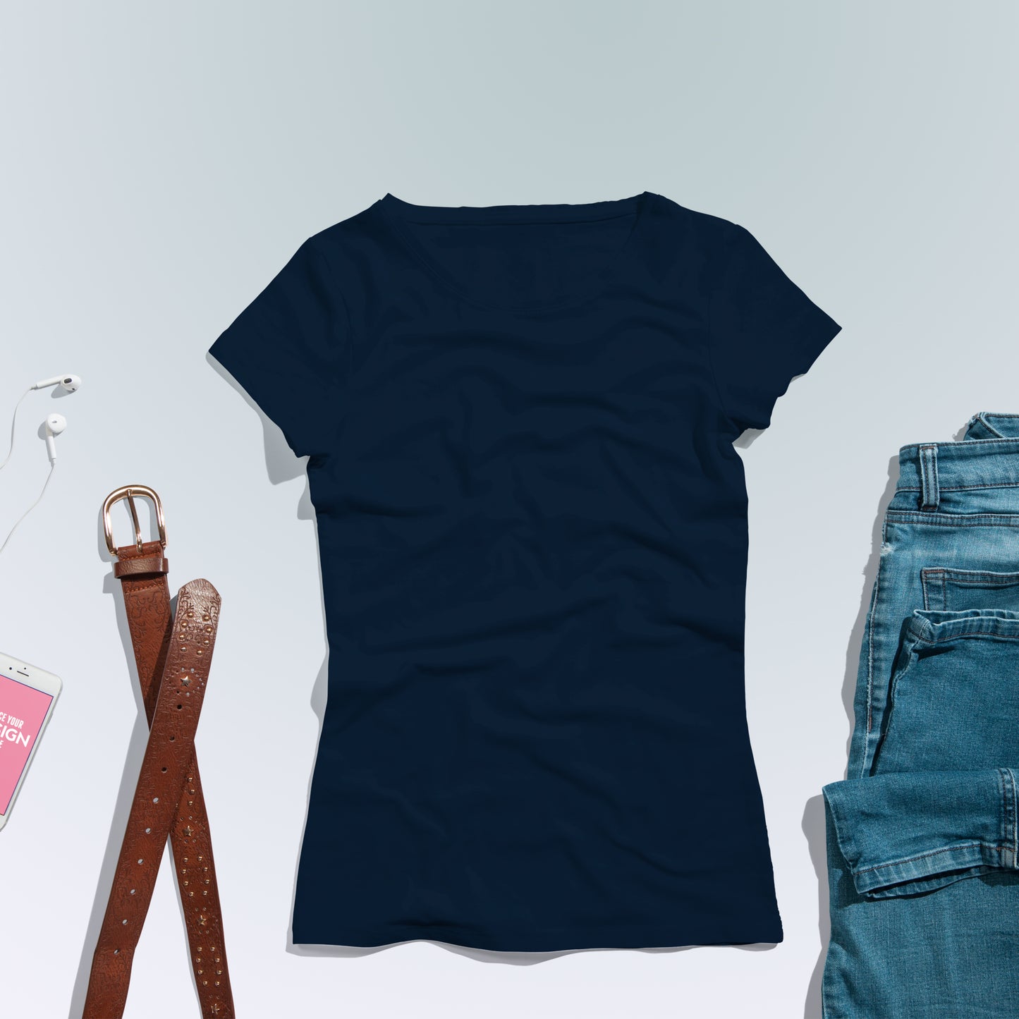 Charcoal Grey T-Shirt For Women - FlyingCart.pk
