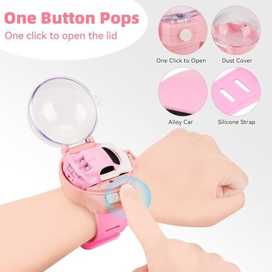 1 Pc Mini Wrist Watch Car (Rechargeable) - Flyingcart.pk