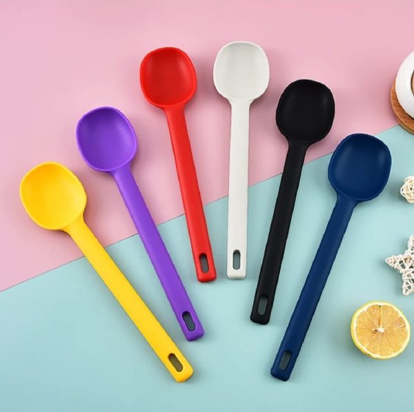 1 Piece Serving Spoon – Long Handle Silicone Stirring Spoon - Flyingcart.pk