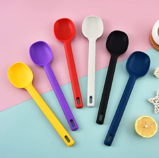 1 Piece Serving Spoon – Long Handle Silicone Stirring Spoon - Flyingcart.pk