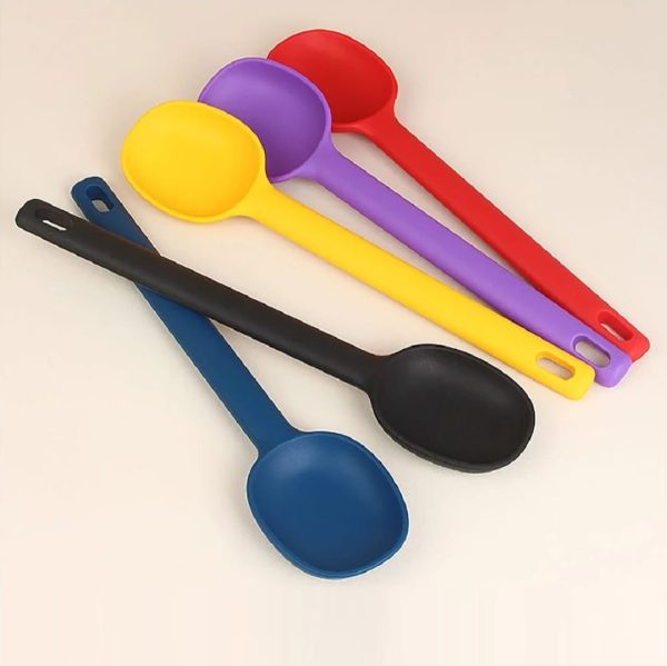 1 Piece Serving Spoon – Long Handle Silicone Stirring Spoon - Flyingcart.pk