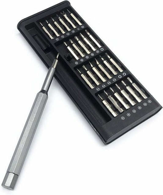 24-in-1 Precision Magnetic Screwdriver Set – Multi-Purpose Repair Toolkit with Aluminum Storage Case