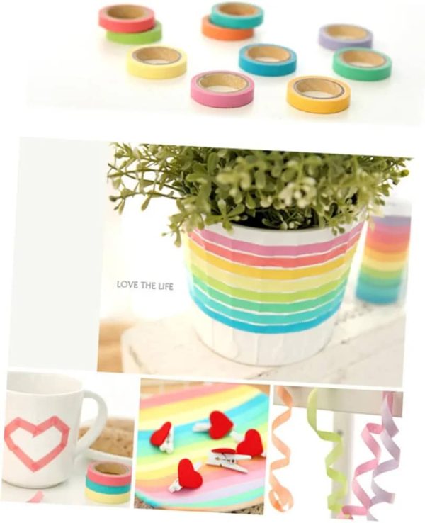 10 Rolls Chic Washi Tape Set - Flyingcart.pk
