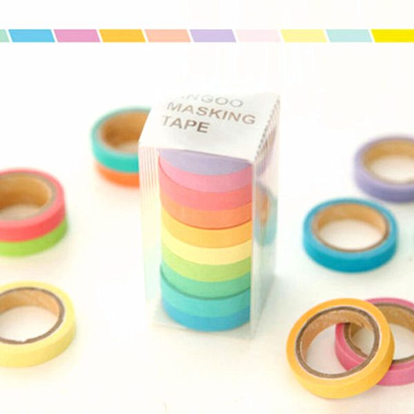 10 Rolls Chic Washi Tape Set - Flyingcart.pk