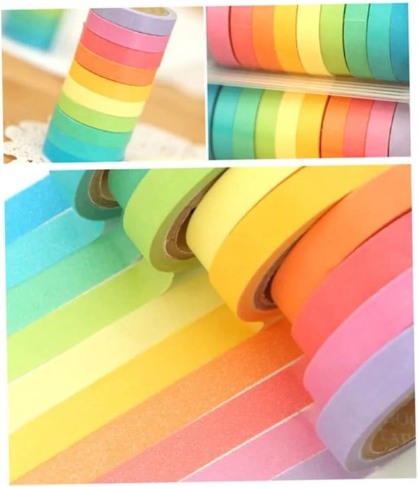 10 Rolls Chic Washi Tape Set - Flyingcart.pk