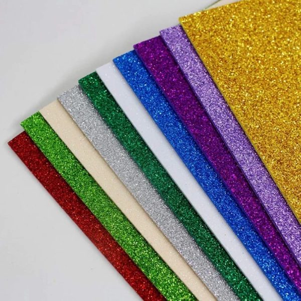 10pcs-glitter-foam-sheets-premium-a4-eva-craft-adhesive-glitter-paper-for-diy-scrapbooking-school-projects-1-flyingcart.pk