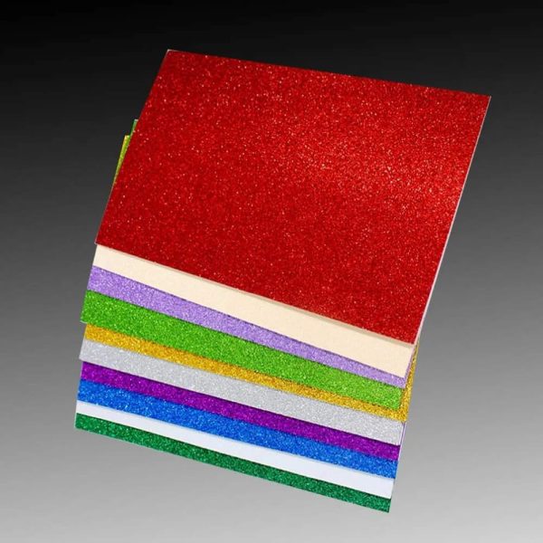 10pcs-glitter-foam-sheets-premium-a4-eva-craft-adhesive-glitter-paper-for-diy-scrapbooking-school-projects-1-flyingcart.pk