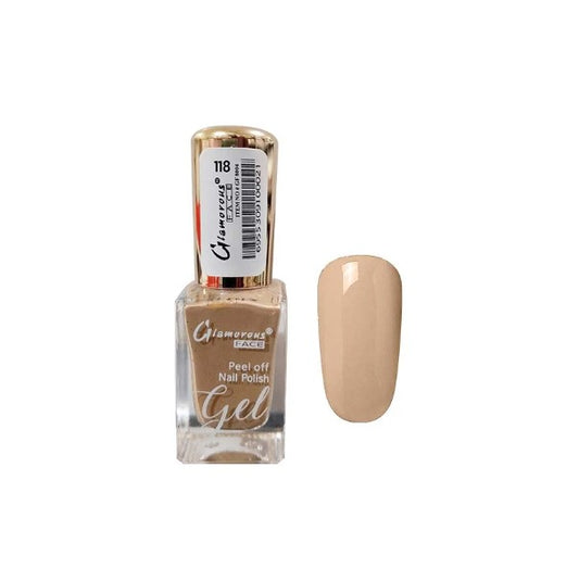 Glamorous Face Gel Peel Off Nail Polish - 118 - Flyingcart.pk