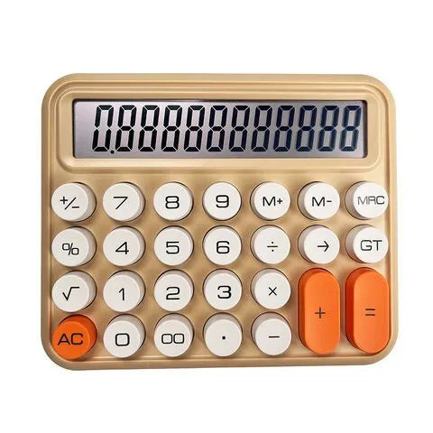 12 Digits Keyboard Style Calculator – Mechanical Buttons for Desktop Financial Accounting - Flyingcart.pk