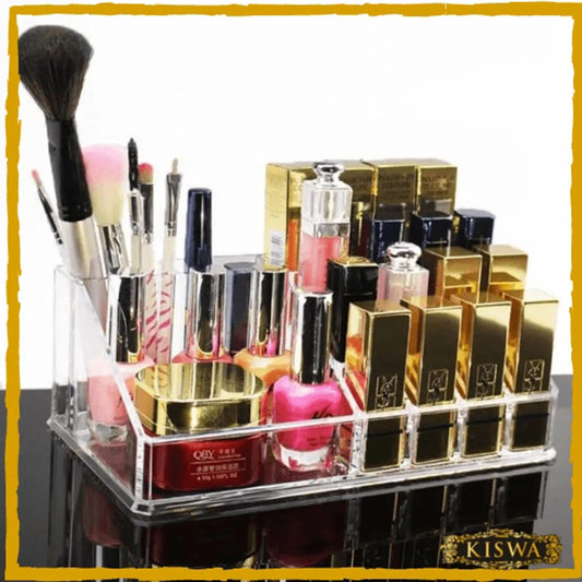Cosmetic Makeup Organizer 16 Compartment - FlyingCart.pk