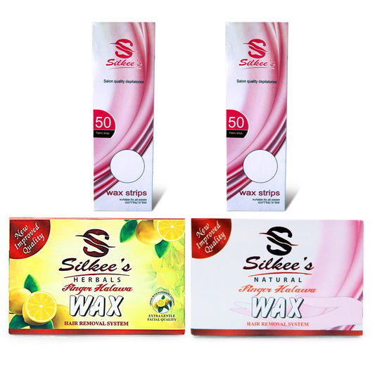 Herbals & Natural Finger Halawa Wax with Wax Strip (Pack Of 2) - FlyingCart.pk