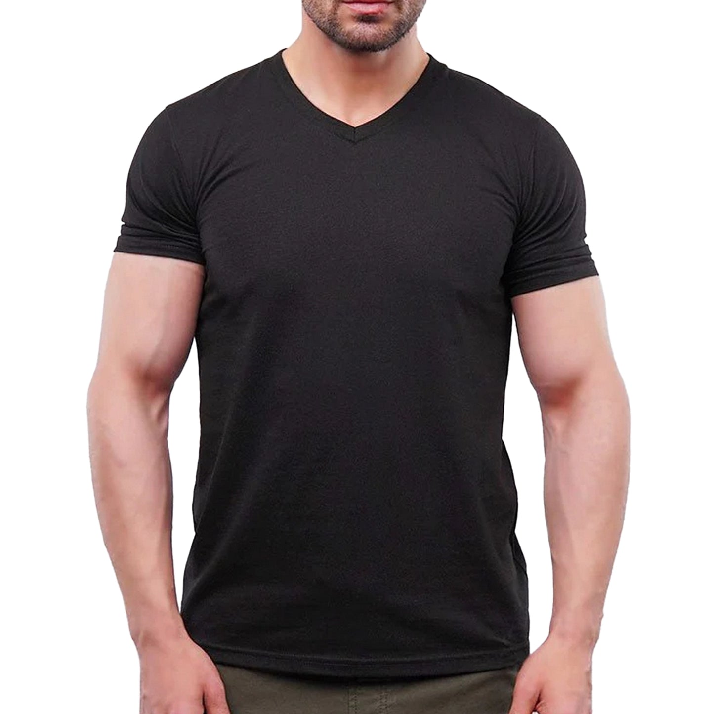 Stylish V-Neck Tee Man - FlyingCart.pk