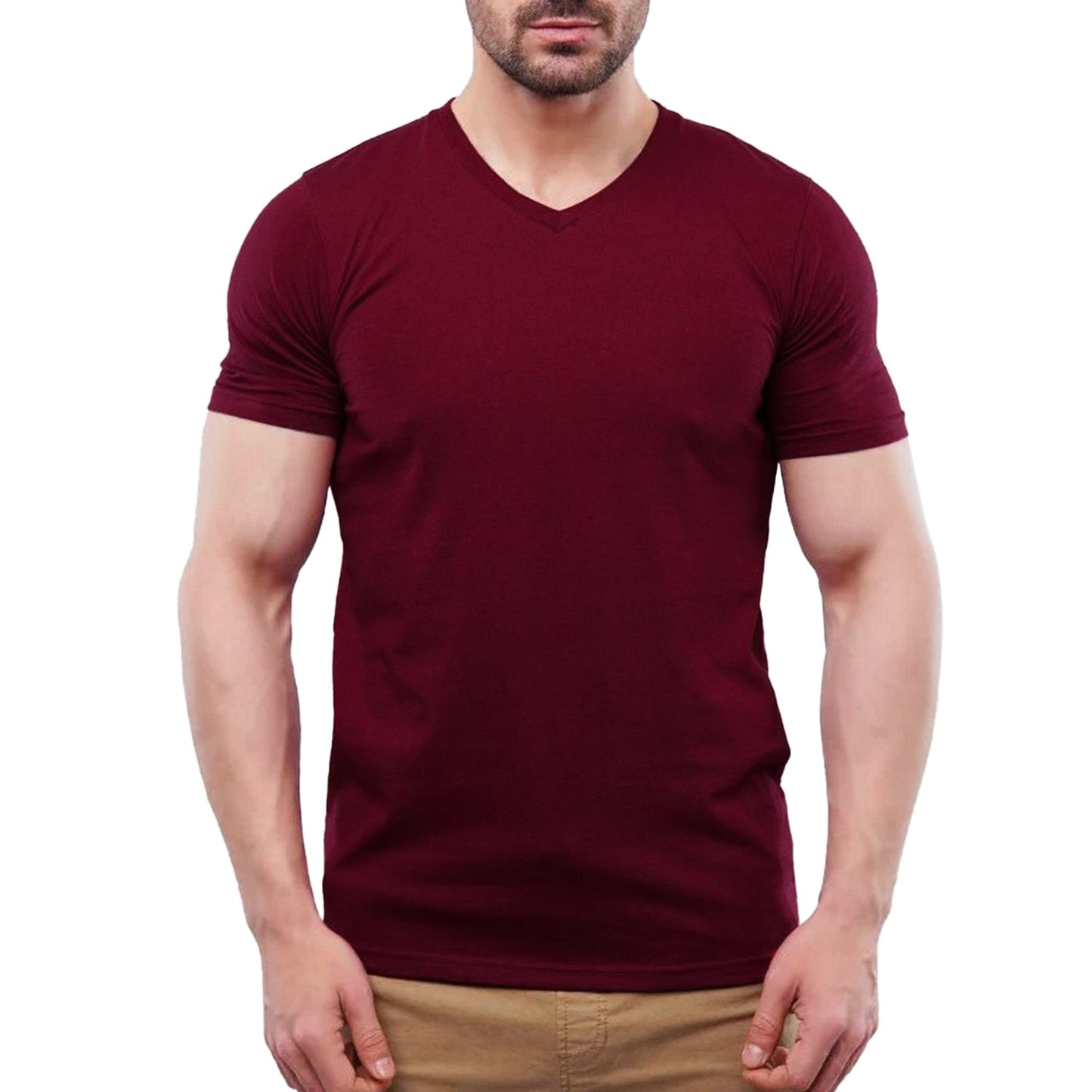 Stylish V-Neck Tee Man - FlyingCart.pk