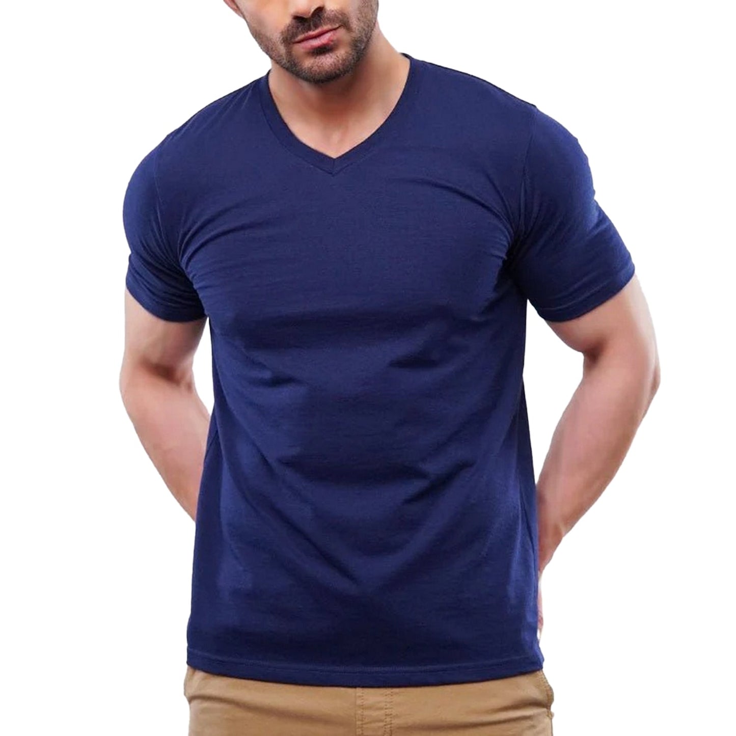 Stylish V-Neck Tee Man - FlyingCart.pk