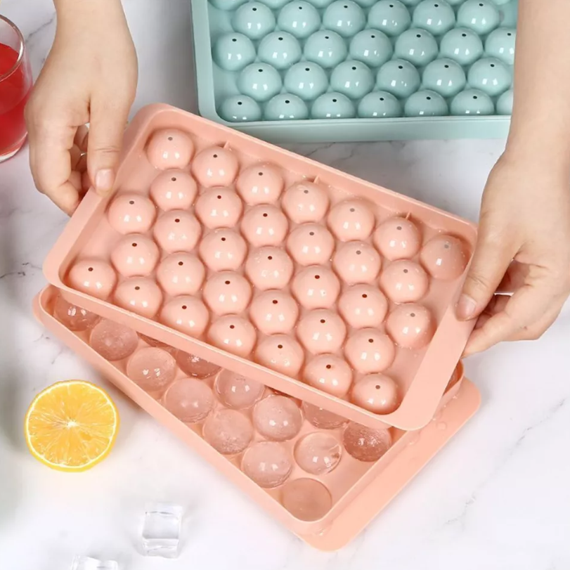 2 in 1 Leak Proof Ice Cube Tray with Lid-FlyingCart.pk