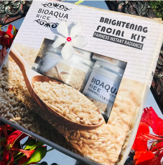 BIOAQUA Rice Brightening Face Facial kit-FlyingCart.pk