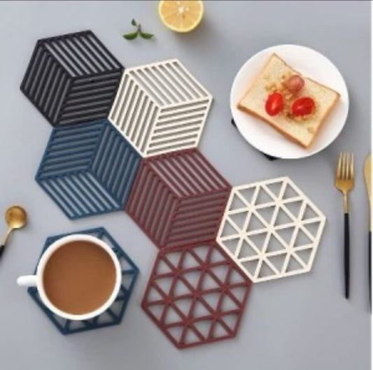 1pcs Heat Resistant Silicone Mat & Cup Coaster - Flyingcart.pk