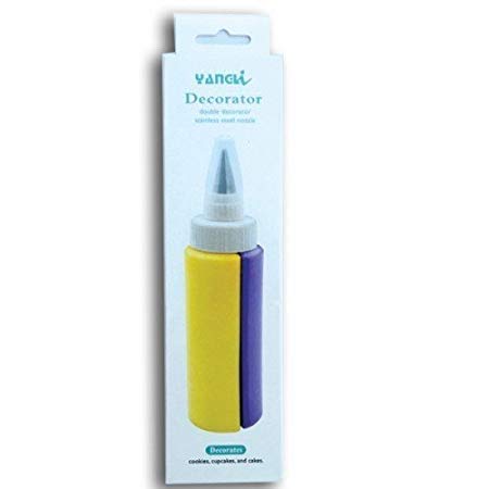 2-in-1-cookie-cake-pastry-cup-cake-pudies-decorating-bottle-icing-pen-with-stainless-steel-nozzle-100ml-random-color-1-flyingcart.pk
