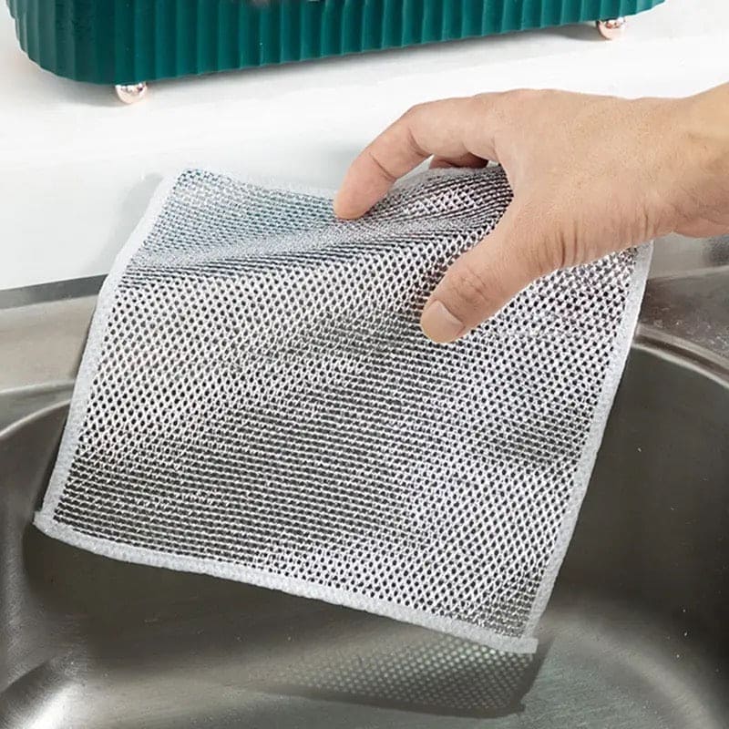 Silver Wire Cleaning Wash Towel Pack of 5 - FlyingCart.pk