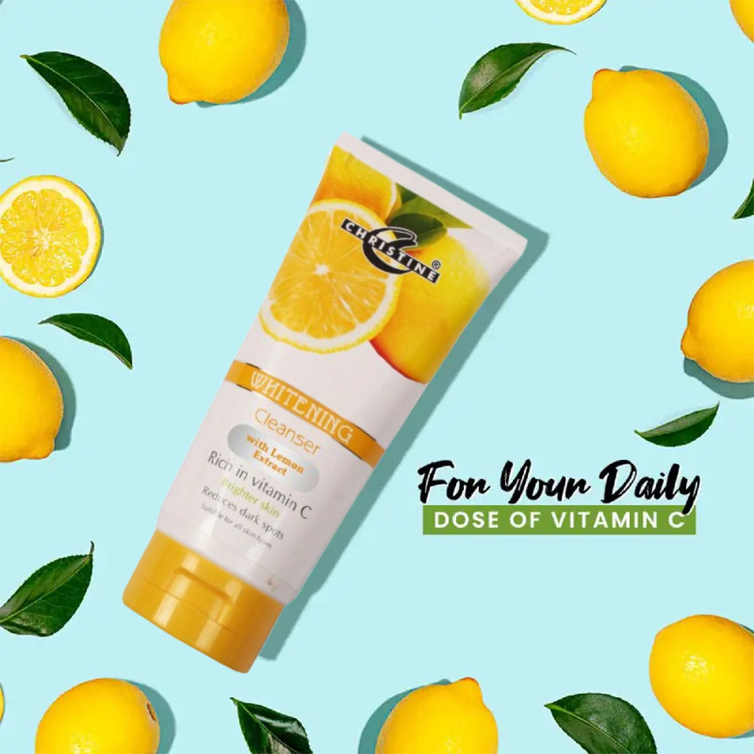 Christine Whitening Cleanser Tube (Lemon Extracts) - FlyingCart.pk