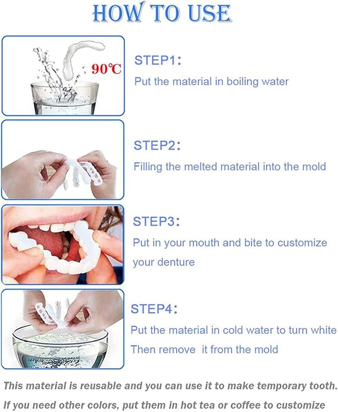 Natural Cosmetic Dental Fake Tooth Covers-FlyingCart.pk