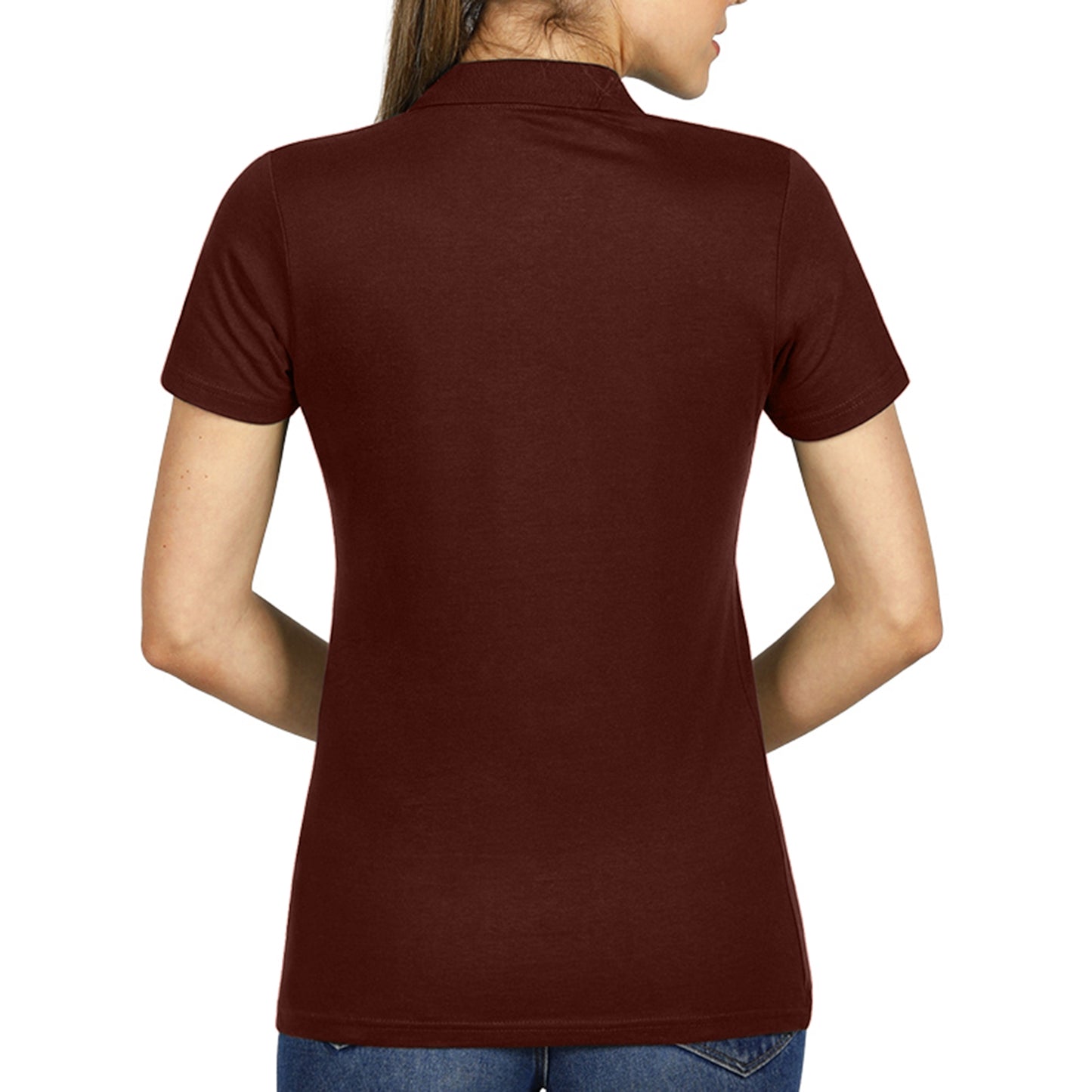 Brown Classy Soft Polo Shirts for Women - FlyingCart.pk