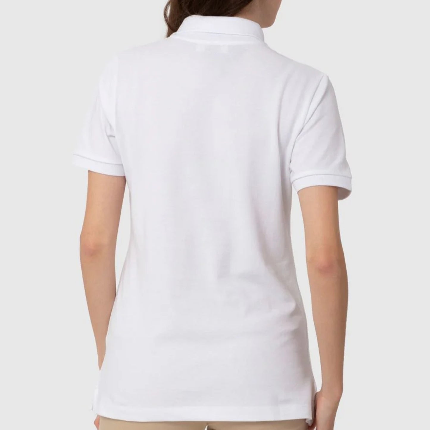 White Classy Soft Polo Shirts for Women - FlyingCart.pk