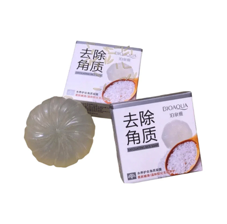 BIOAQUA Exfoliating Rice Soap-FlyingCart.pk