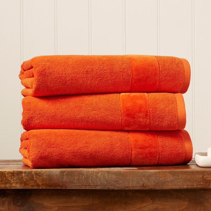 Extra Large Oversized Orange Bath Towels - Width 39 x 58 Length-FlyingCart.pk