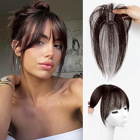 Hair Topper Bangs Natural Black-FlyingCart.pk