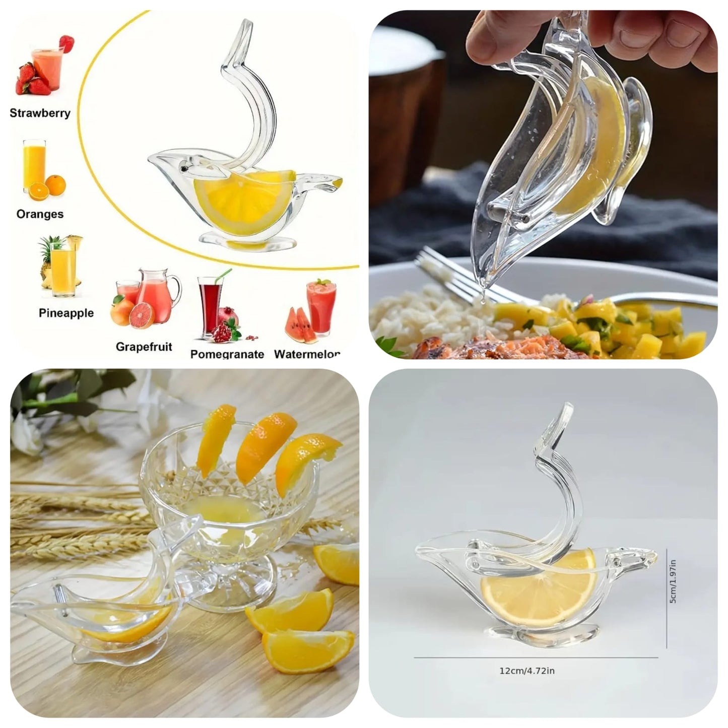 Acrylic Birdie Manual Squeezer-FlyingCart.pk
