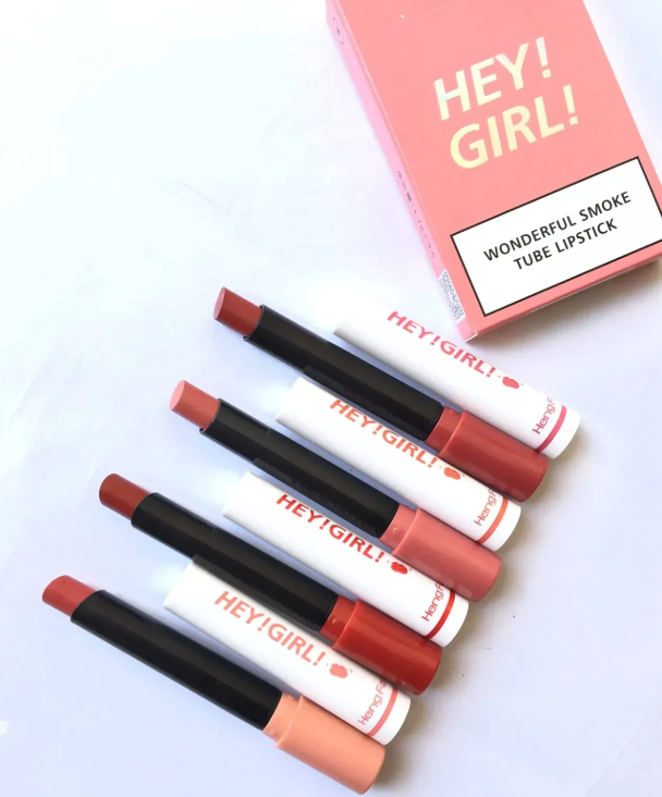 Heng Feng Hey Girl Smoke Tube Lipstick ( Set Of 4 ) - FlyingCart.pk