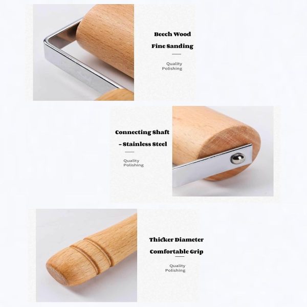 2pcs-wooden-rolling-pin-for-baking-hand-push-dough-roller-with-non-stick-surface-lightweight-kid-friendly-8-flyingcart.pk