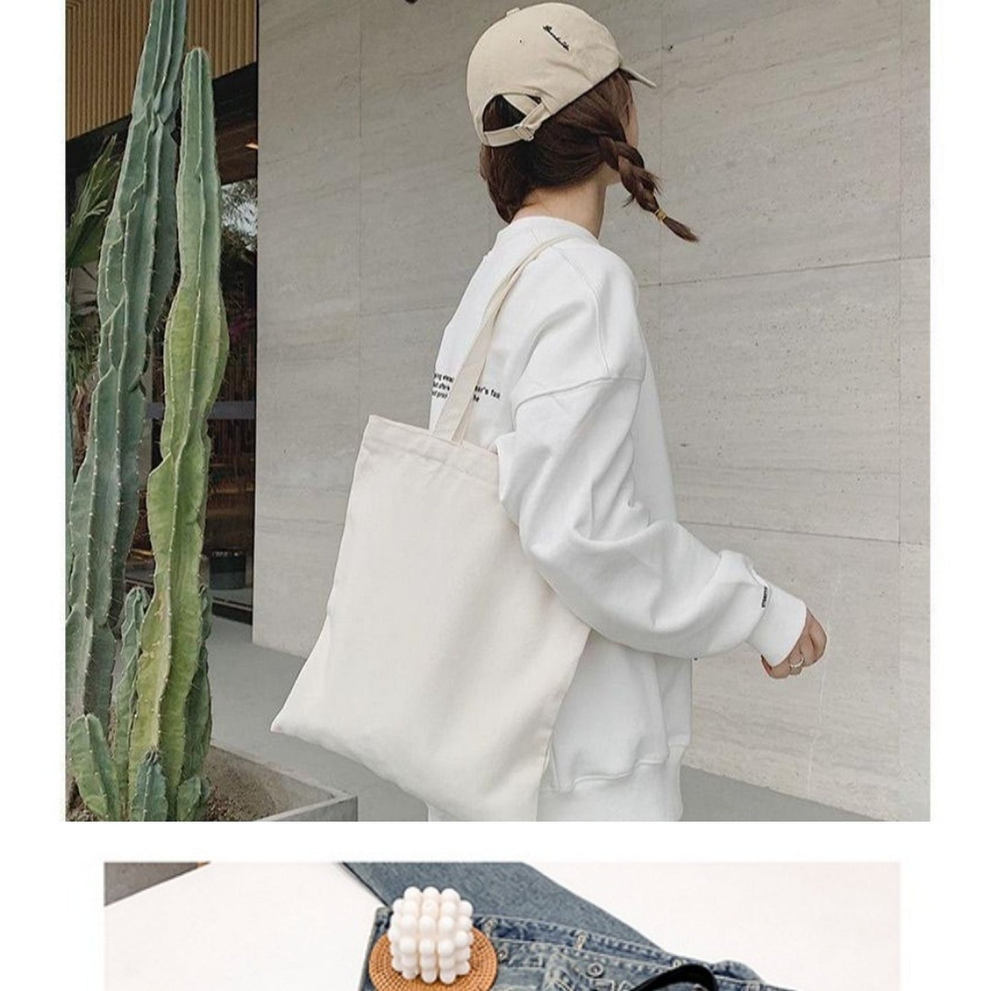 White Women Shoulder Bag Without Zip - FlyingCart.pk