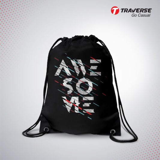 Awesome Printed Drawstring Bag Pack - Flyingcart.pk