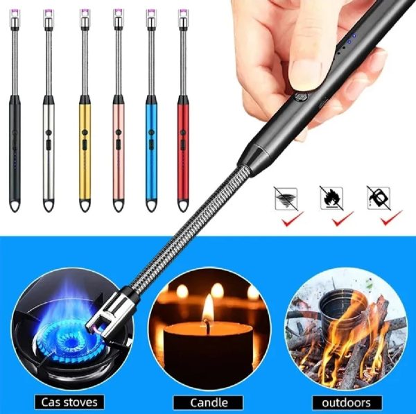 360-outdoor-kitchen-lighter-usb-rechargeable-plasma-arc-lighter-with-safety-lock-flexible-elbow-for-candles-bbq-stoves-1-flyingcart.pk