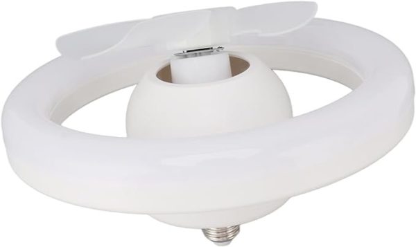 360° Rotating Socket Ceiling Fan with Light and Remote - Flyingcart.pk