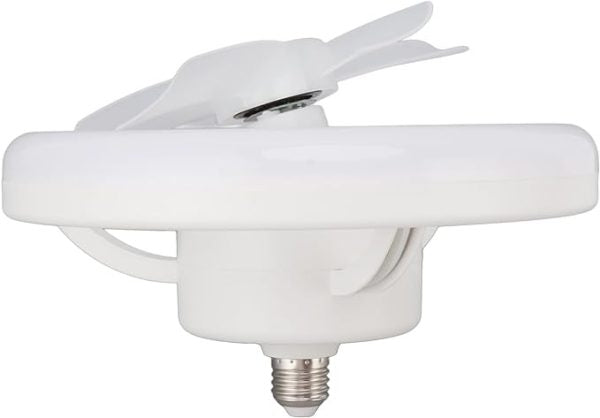 360° Rotating Socket Ceiling Fan with Light and Remote - Flyingcart.pk