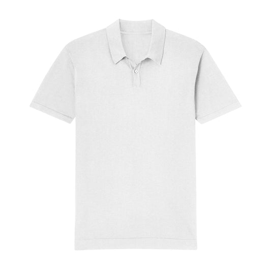 White Classy Soft Polo Shirts for Men-FlyingCart.pk