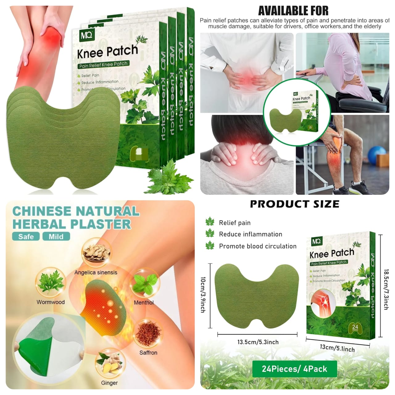 10 Pcs Arthritis Pain Relief Herbal Patches-FlyingCart.pk