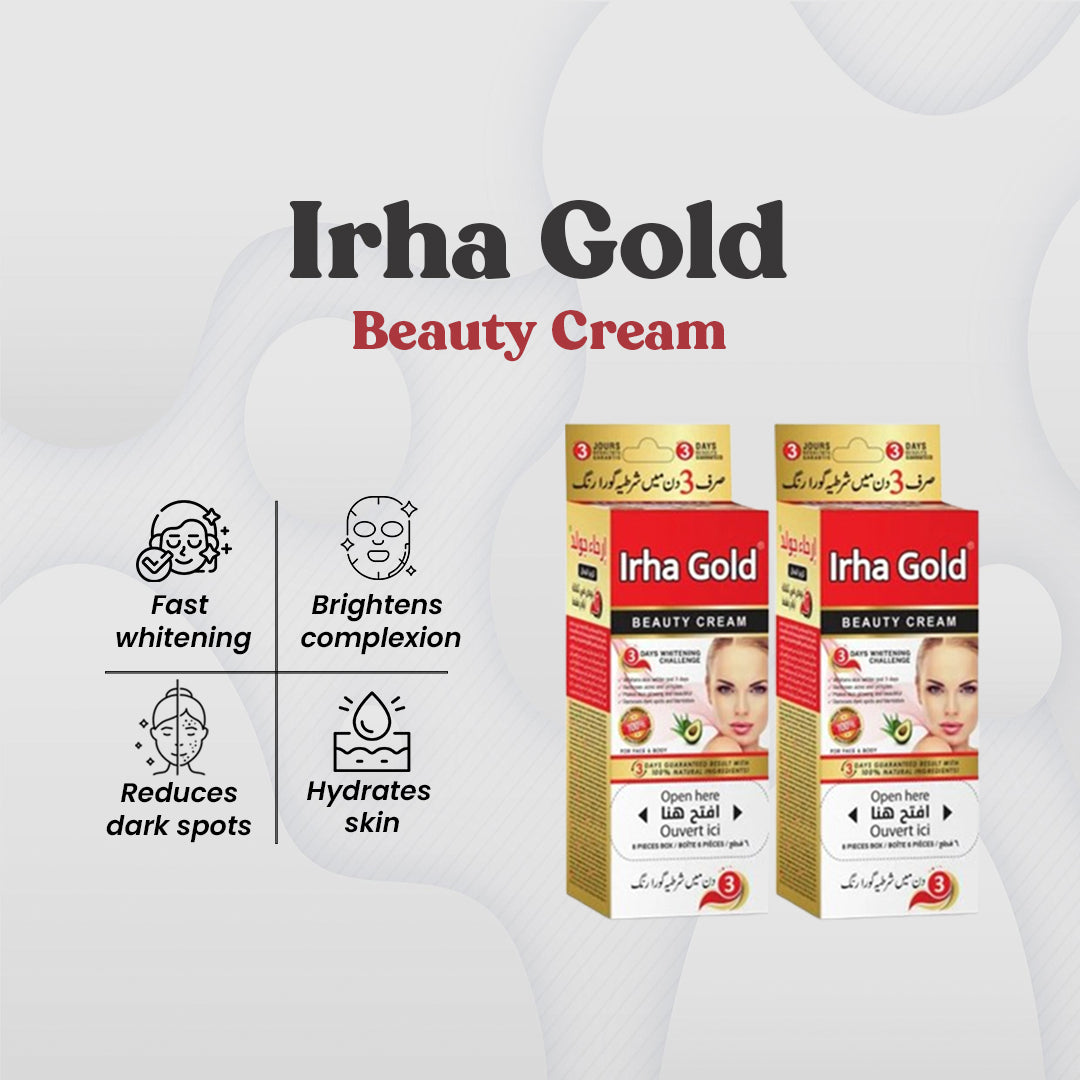 Irha Gold Beauty Cream Pack Of 12 - FlyingCart.pk