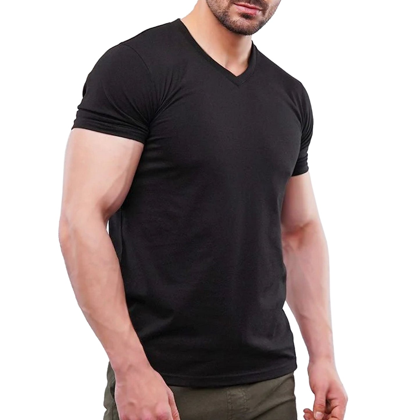 Stylish V-Neck Tee Man - FlyingCart.pk