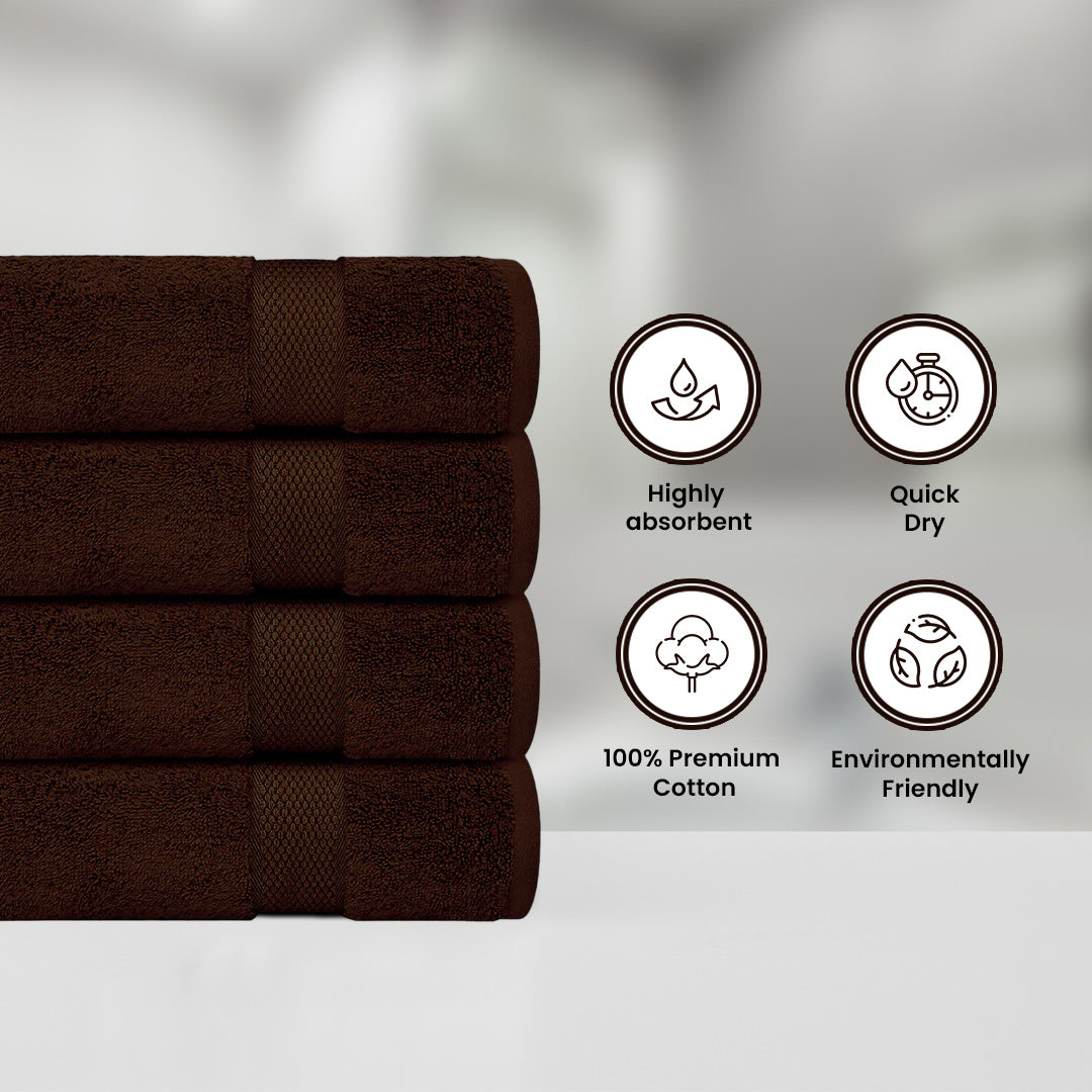 Brown Bath Towel- FlyingCart.pk