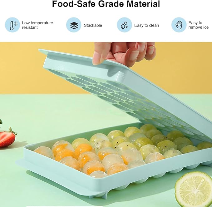 2 in 1 Leak Proof Ice Cube Tray with Lid-FlyingCart.pk